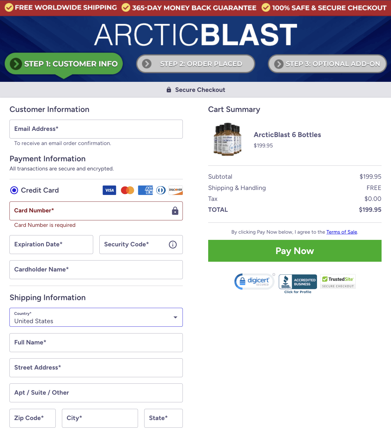 arcticblast-order-page